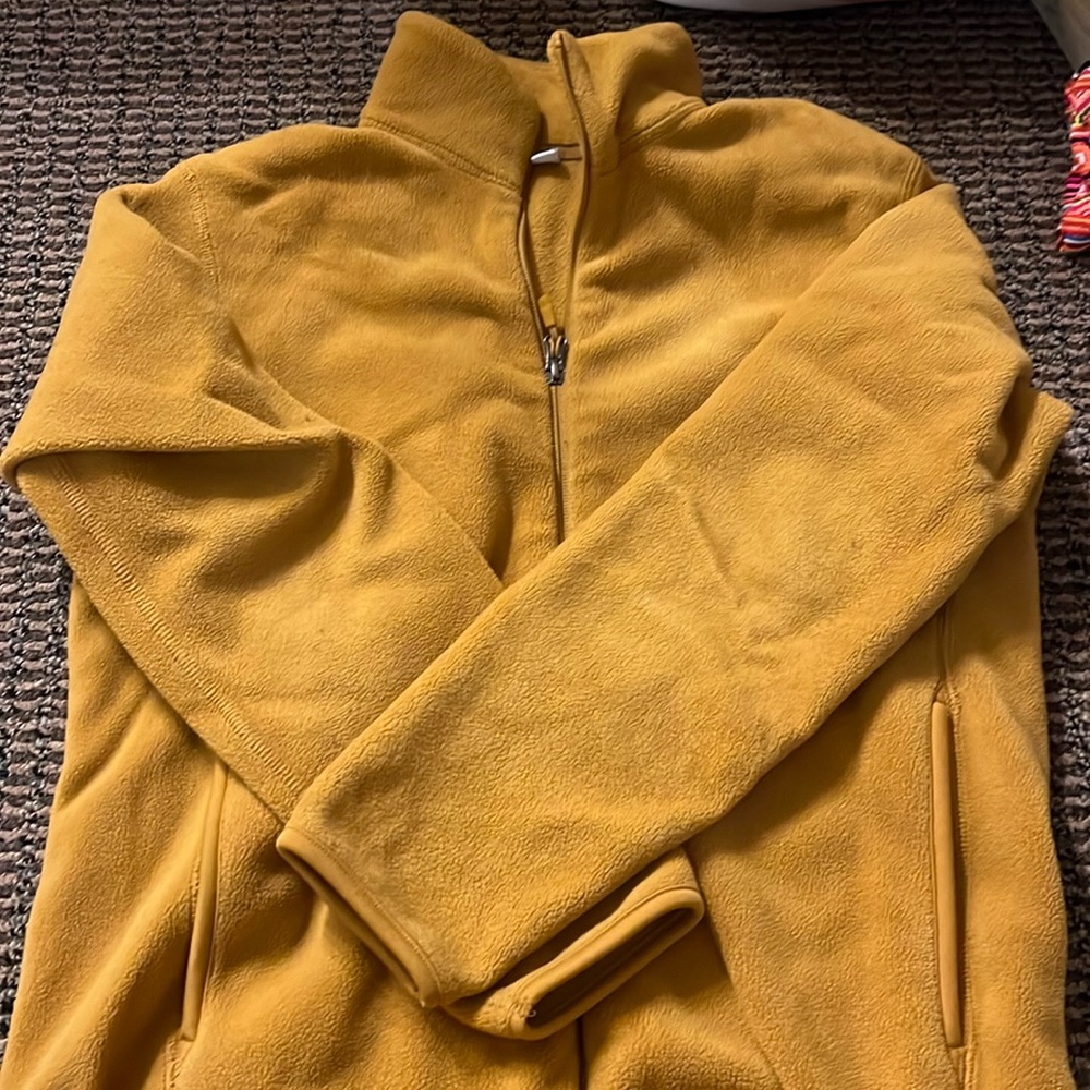 Butter yellow fleece lined teddy jacket